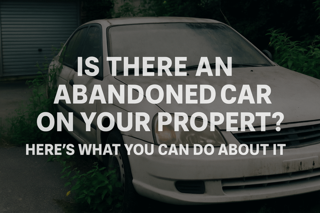 Is There An Abandoned Car On Your Property Here's What You Can Do About It