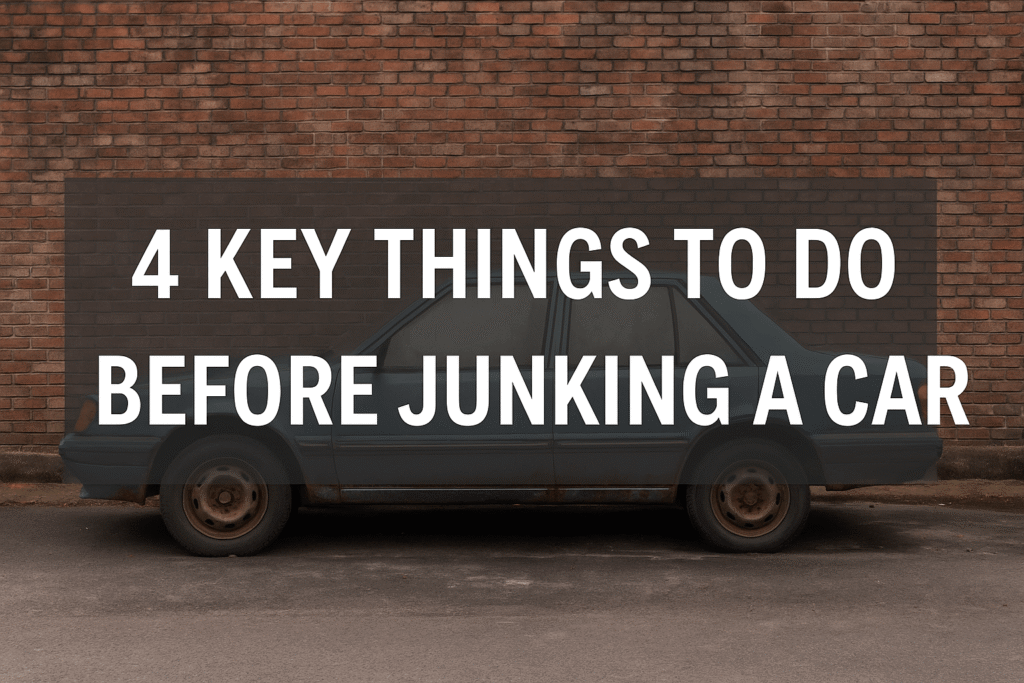 4 things to do before junking a car