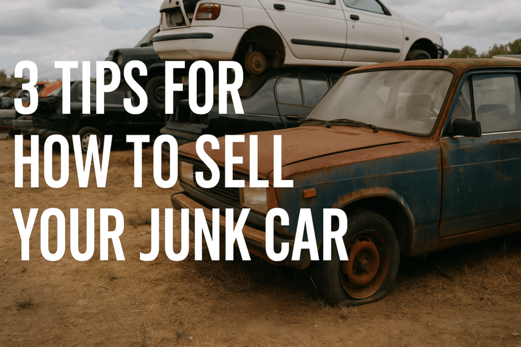 3 tips for how to sell your junk car